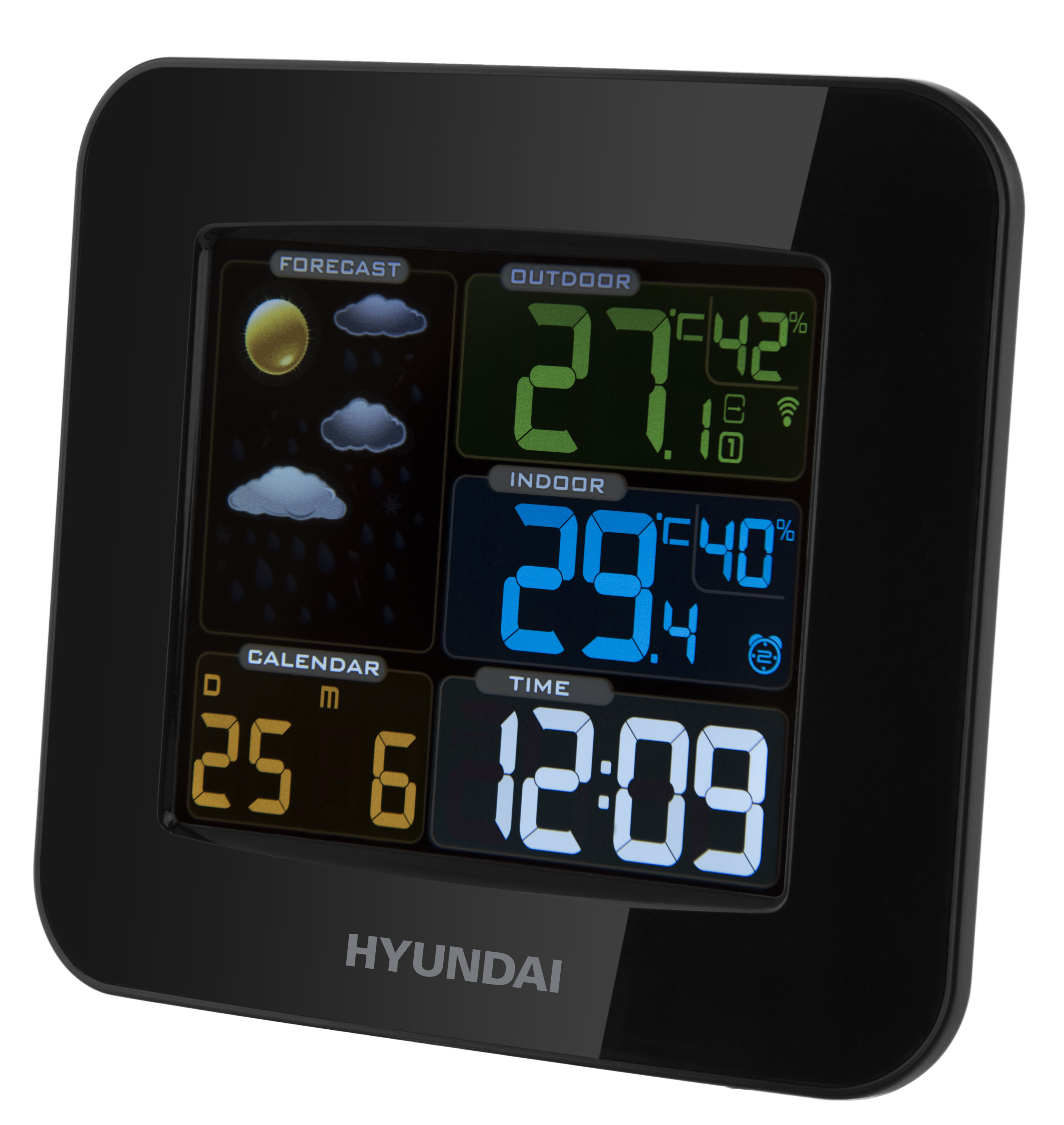 Wetterstation Hyundai WS 8446 Hyundai DE schwarz–