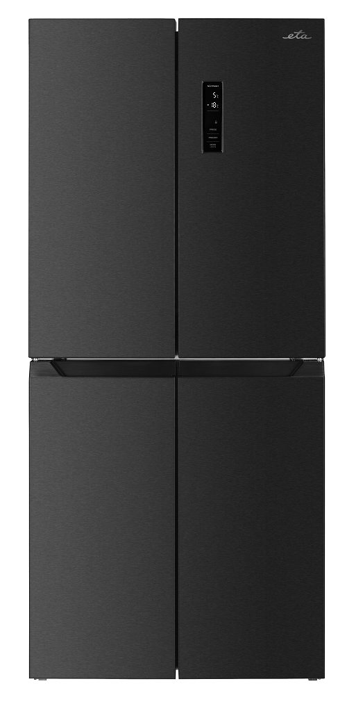 Amerikai hűtőszekrény ETA 139090015DN, fekete/rozsdamentes acél