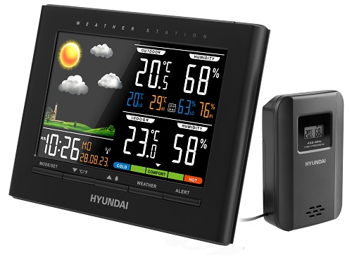 Hyundai WS 4380 meteorológiai állomás, fekete